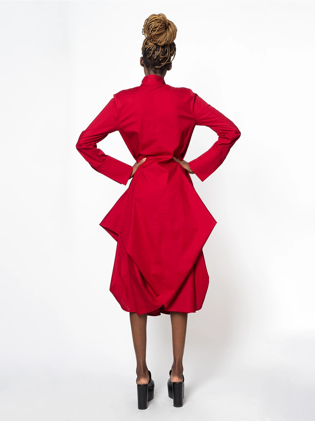 Metamorphoza Red Shirt Dress