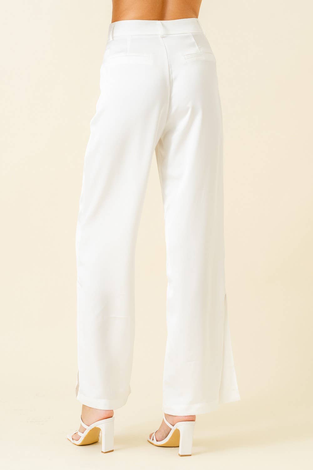 Fore Collection Satin Side Split Pants