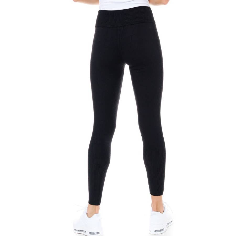 Maronie Stretchy Knit Leggings