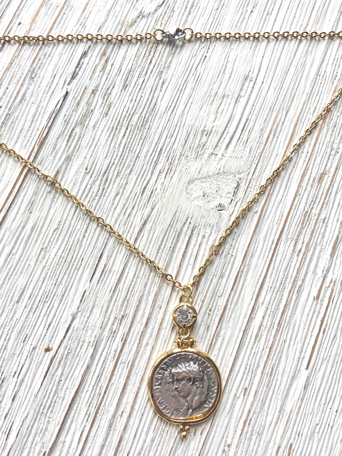VB&CO Greek Coin Necklace