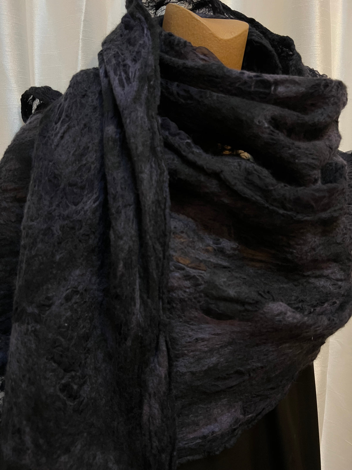 BlckBts Felted Organza Wrap Scarf