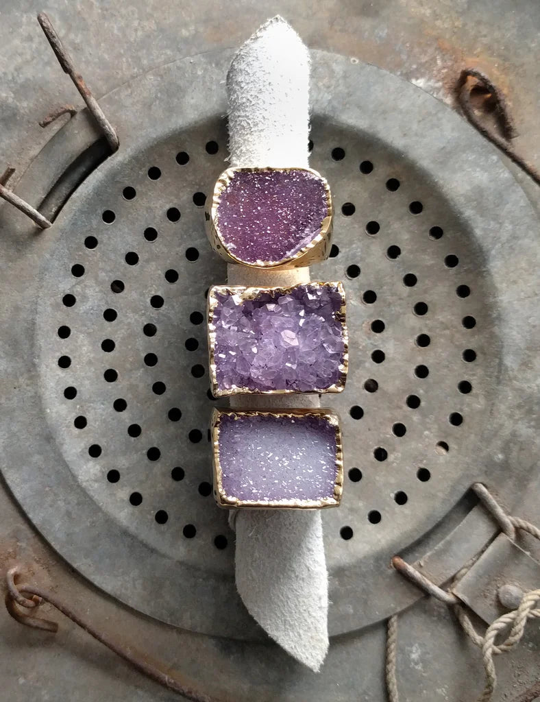 Nuance Gold Druzy Ring | More Color Options