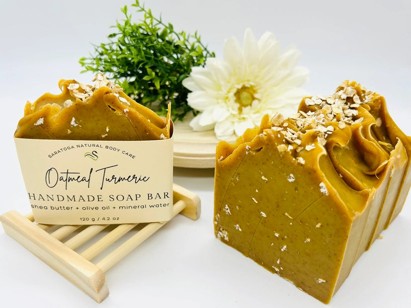 Natural Oatmeal Turmeric Bar Soap