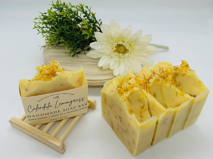 Natural Calendula Lemongrass Bar Soap