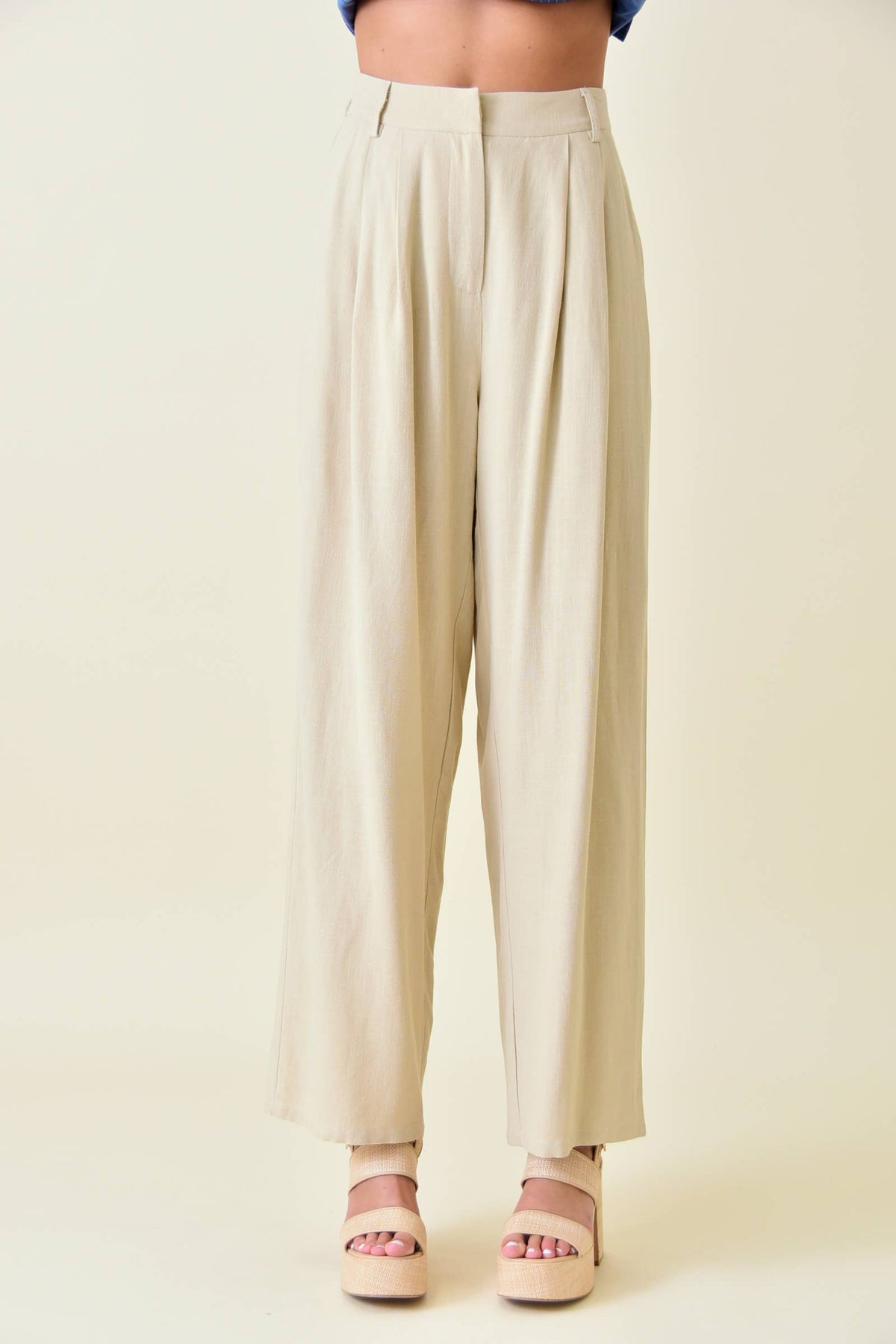 Fore Collection Linen Basic Trousers