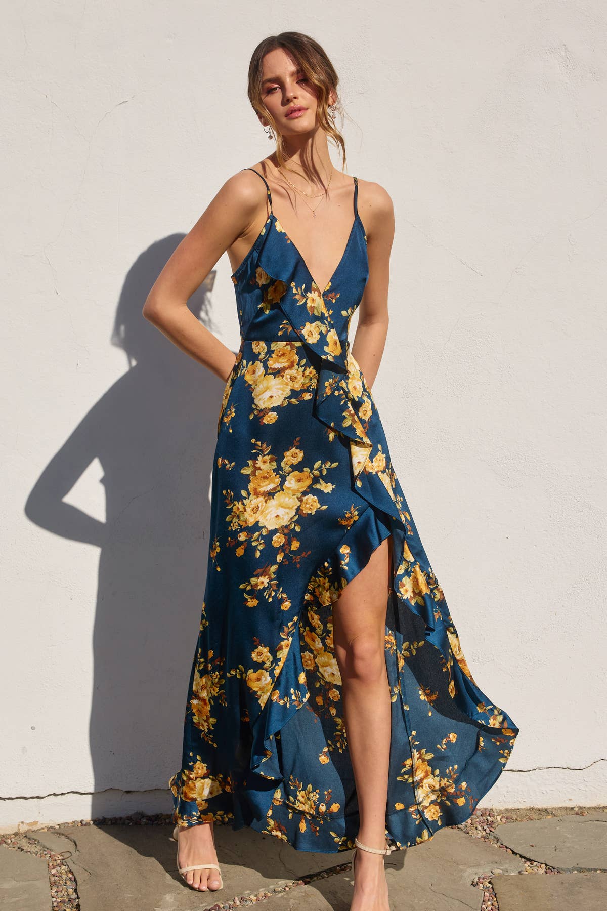 Dress Forum Floral Asymmetrical Dress