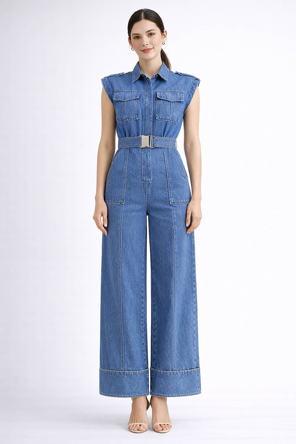Endless Blu Denim Jumpsuit