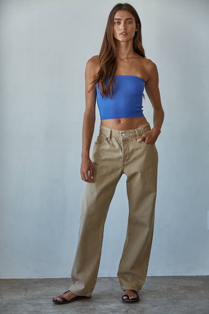 By Together Seamless Ribbed Tube Top