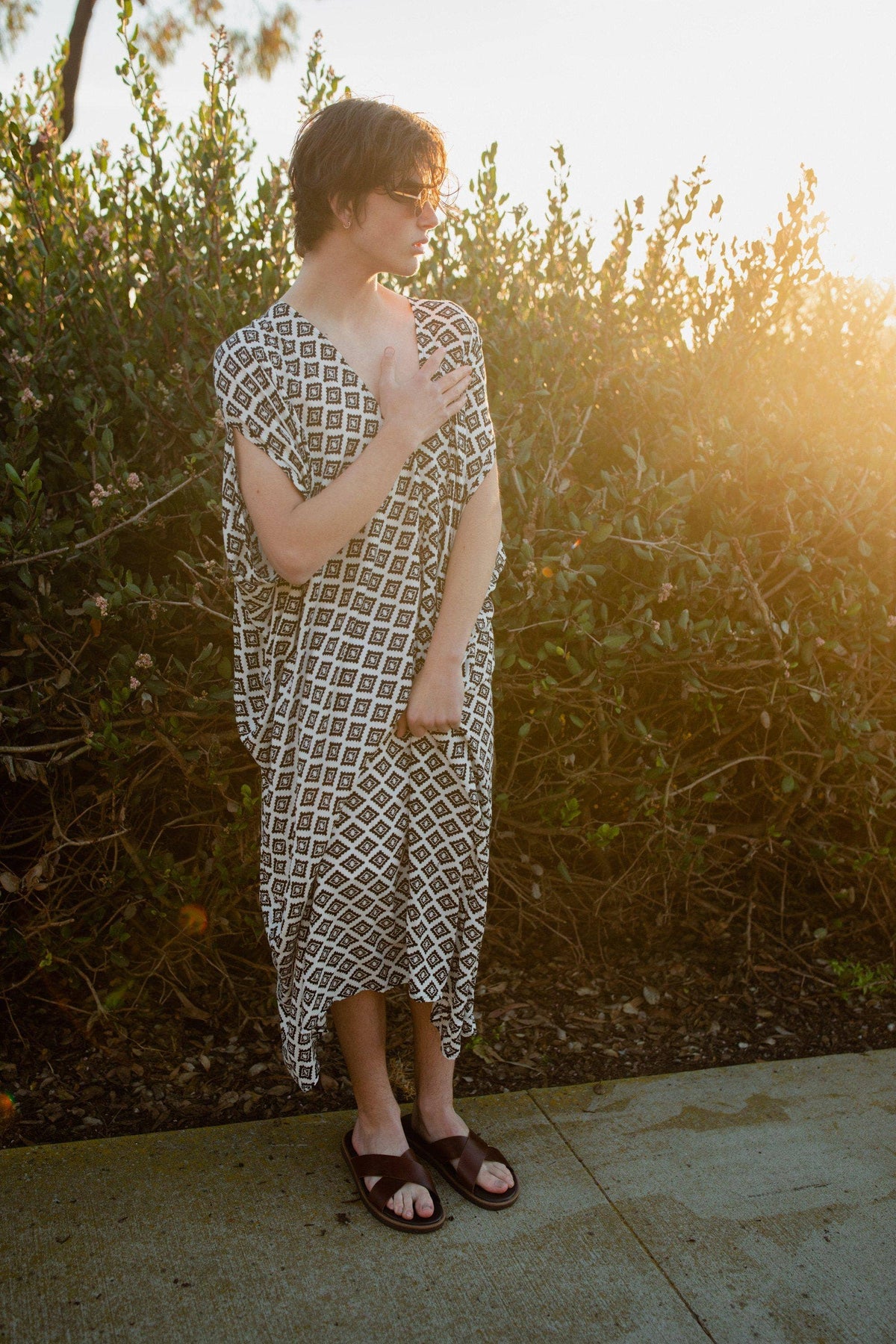 Jennafer Grace Hopi Eye Blanc Kaftan