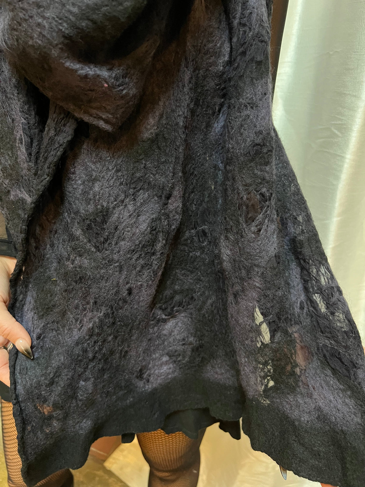 BlckBts Felted Organza Wrap Scarf