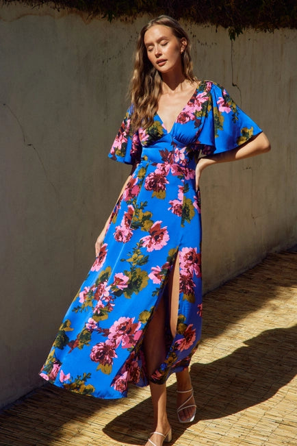 Essence Midnight Floral Maxi Dress