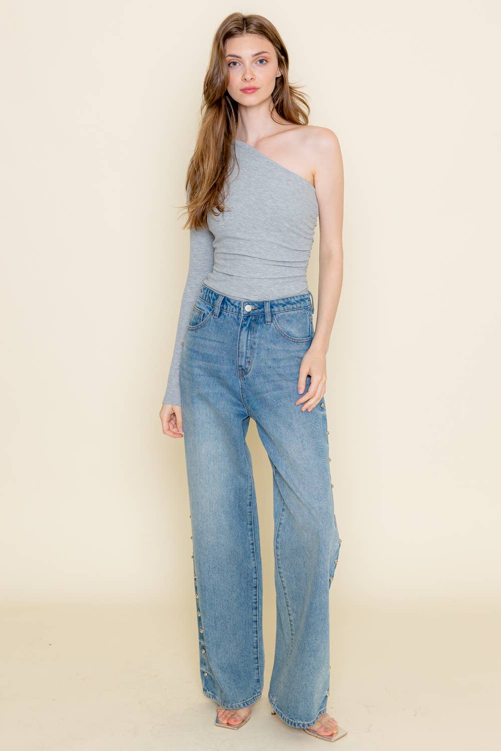 Fore Collection One Shoulder Bodysuit