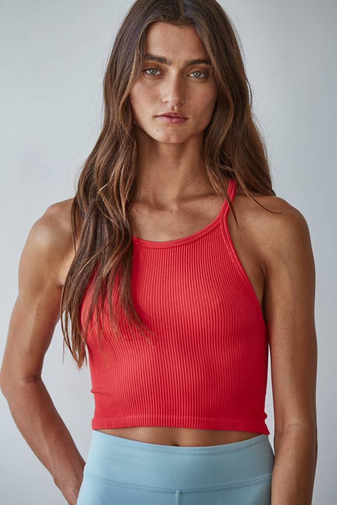 By Together Crop Halter Neck Top