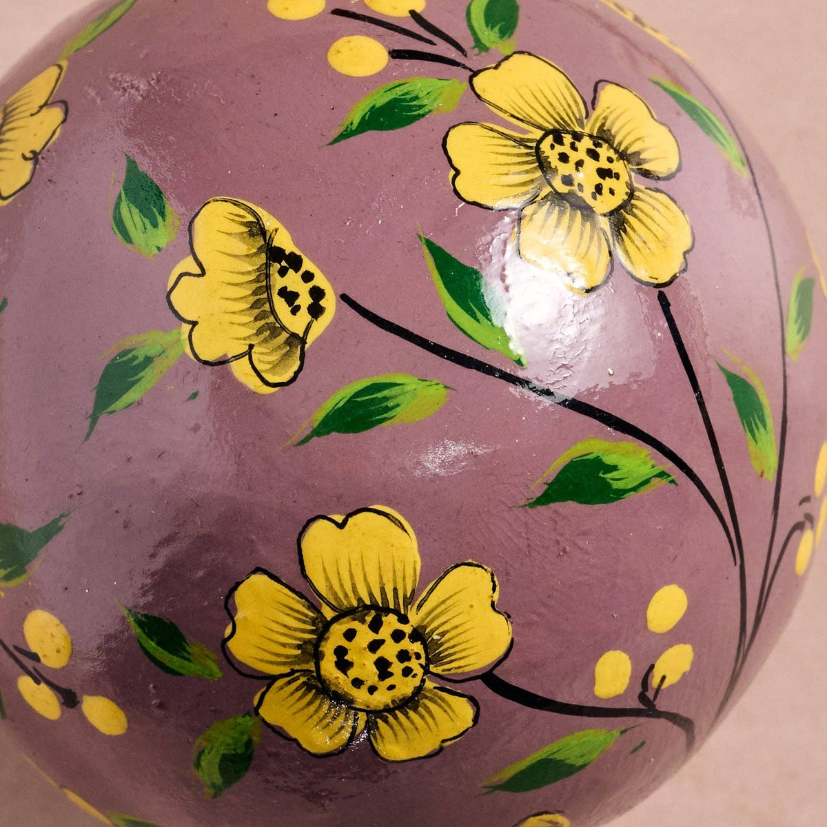 10 TV hashme Sequin Tree Ornament Garam Paper Mache Ball Ornament