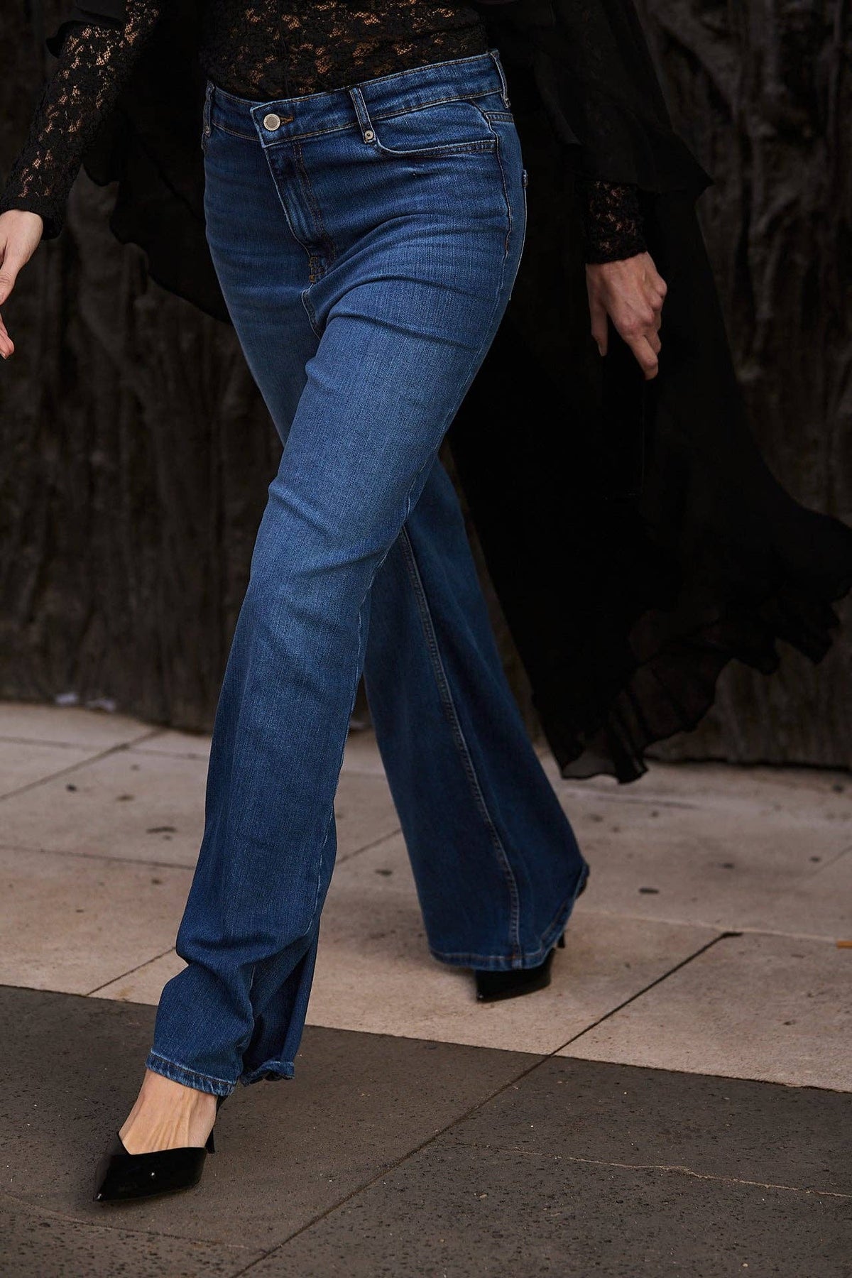 Allure Black Chiffon Cape