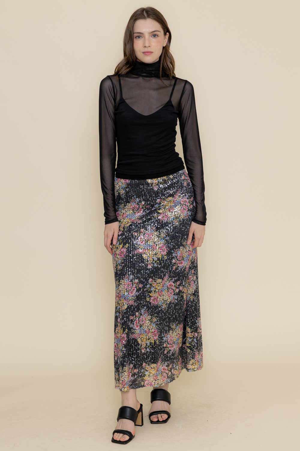 Fore  Collection Long Sleeve Mesh Top