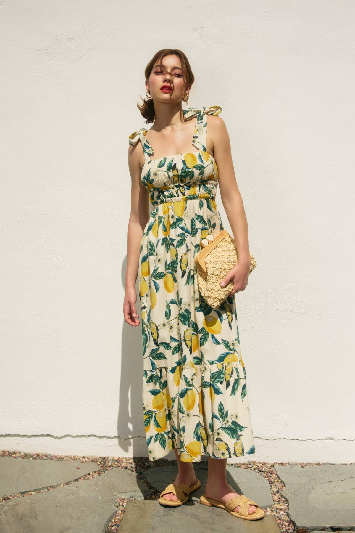 Dress Forum Vintage Lemonade Tie Maxi Dress