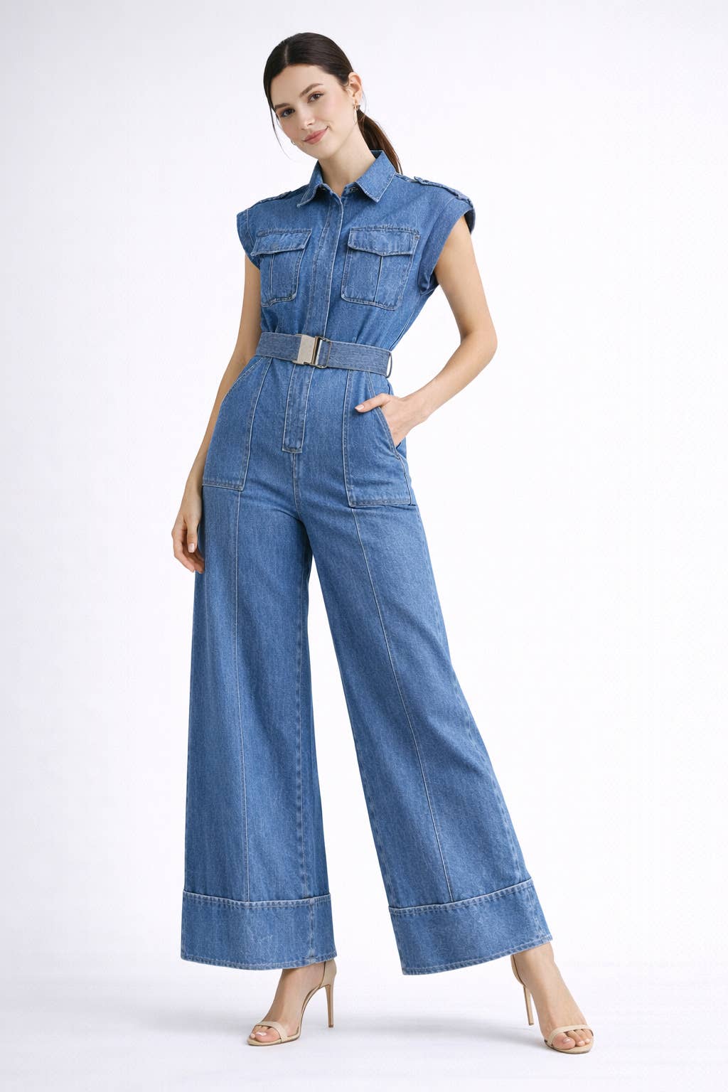 Endless Blu Denim Jumpsuit