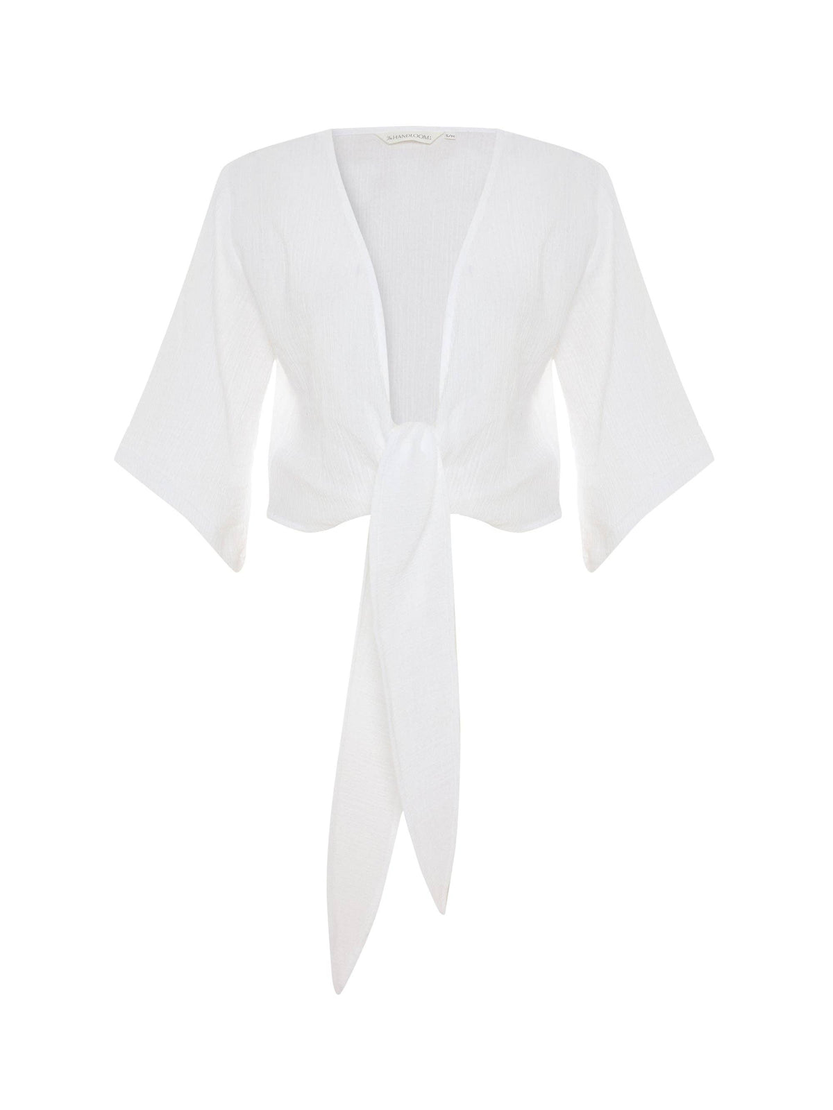 The Aura Wrap Top - White