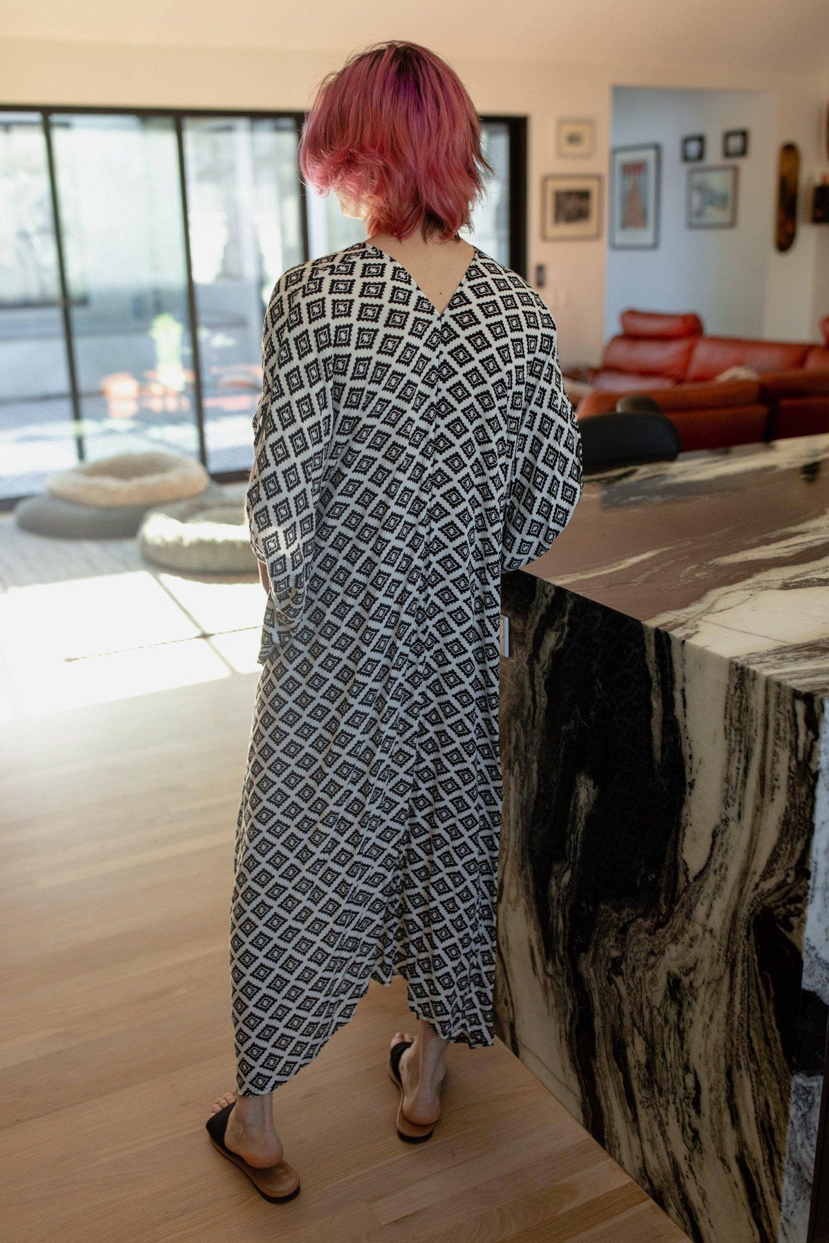 Jennafer Grace Hopi Eye Blanc Kaftan