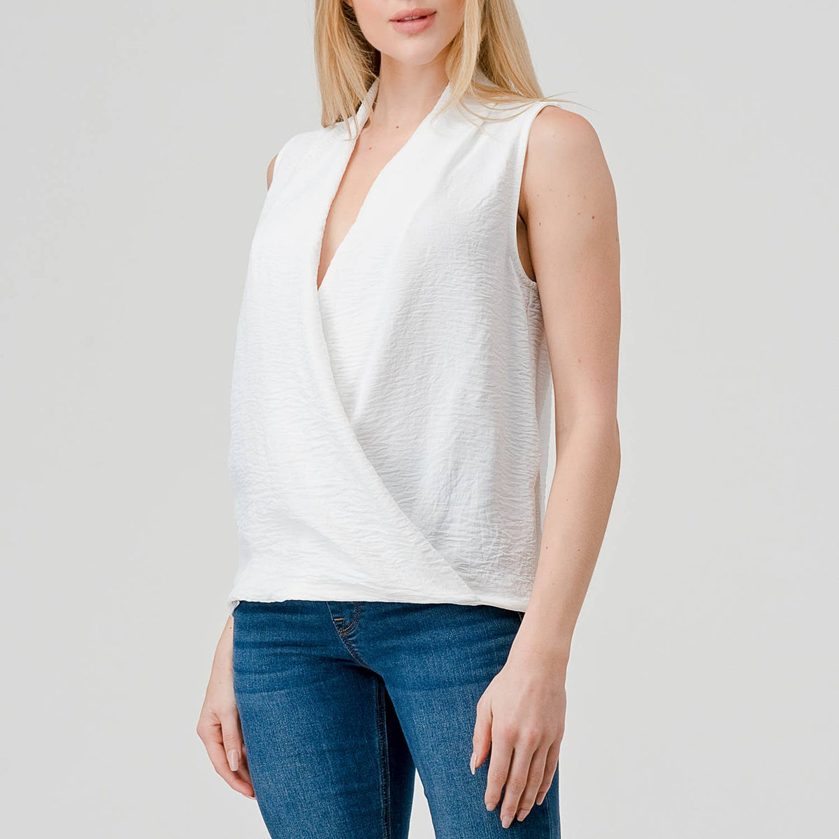 Heimious Surplice Woven Top