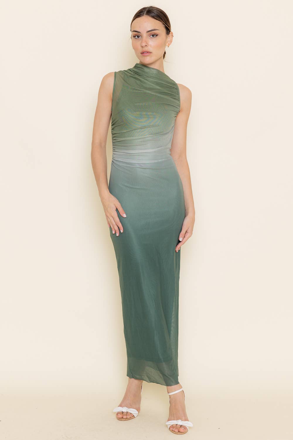 Fore Collection Brown Ombre Dress