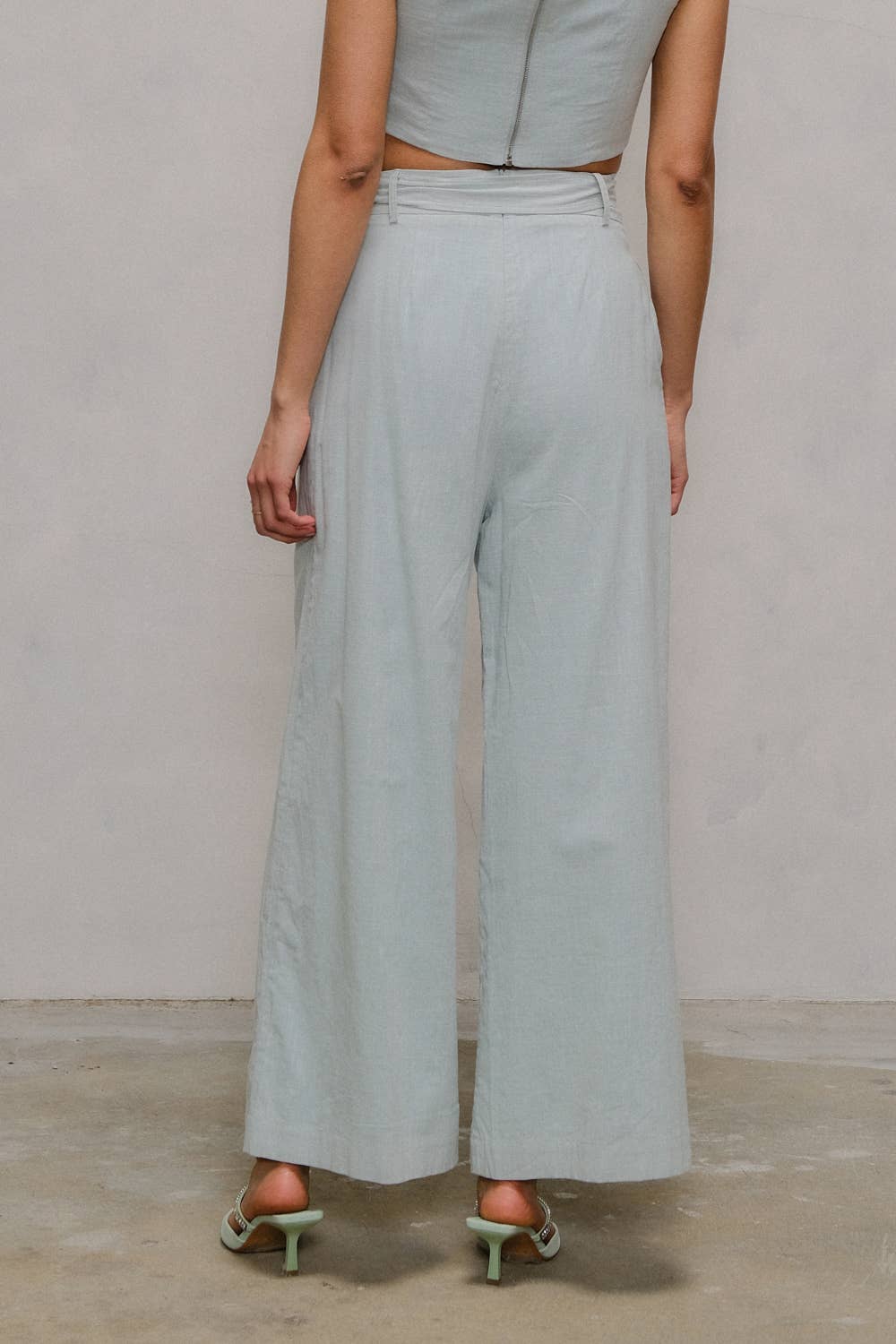 Endless Blu Wide Leg Sage Pants
