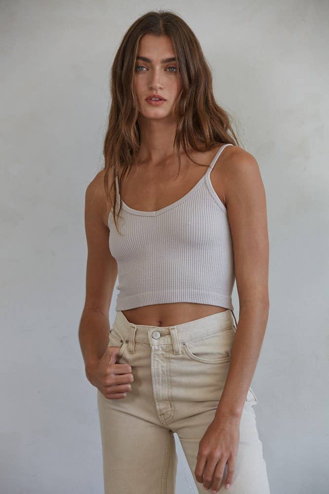 By Together Knit Ribbed Seamless Top
