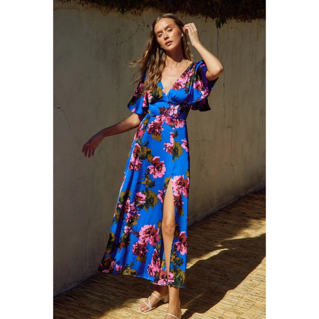 Essence Midnight Floral Maxi Dress