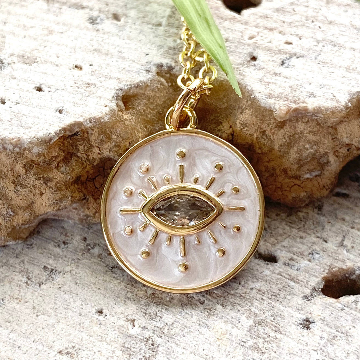 VB&CO Eye Enamel Necklace