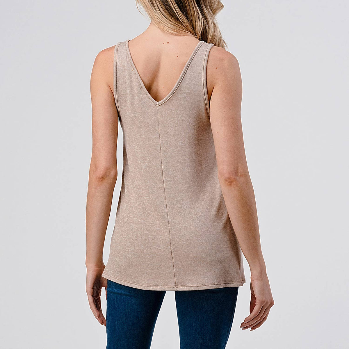 Heimous V-neck Knit Tank Top