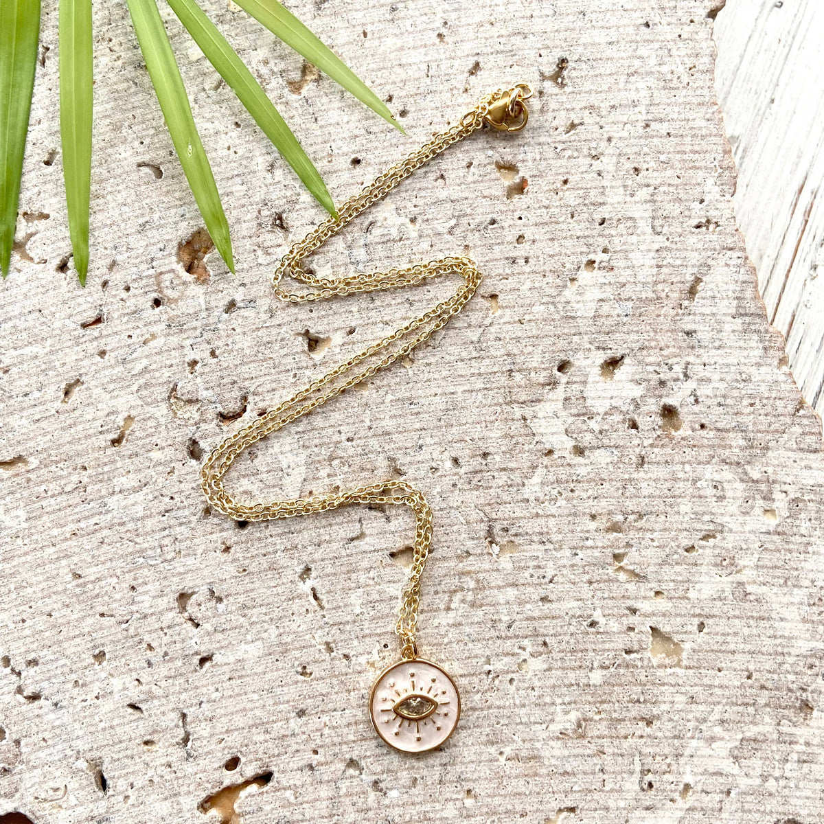 VB&CO Eye Enamel Necklace