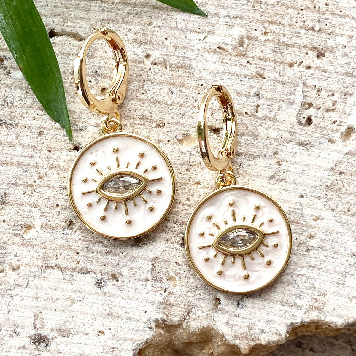 VB&CO Eye Medallion Earrings