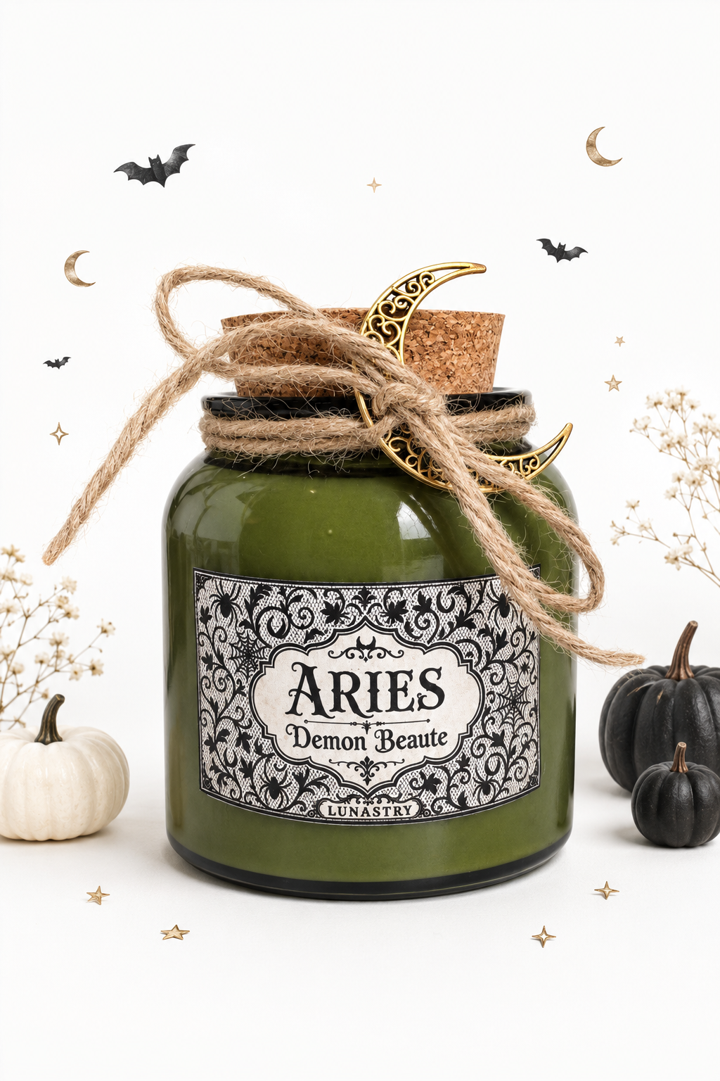 Lunastry Zodiac Halloween Candle