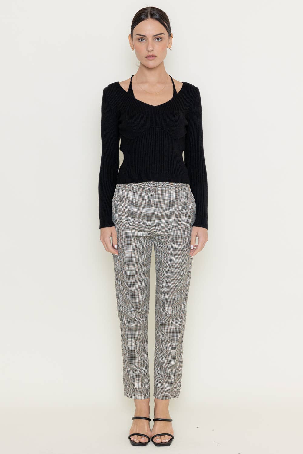 Fore Collection Long Sleeve Halter Top