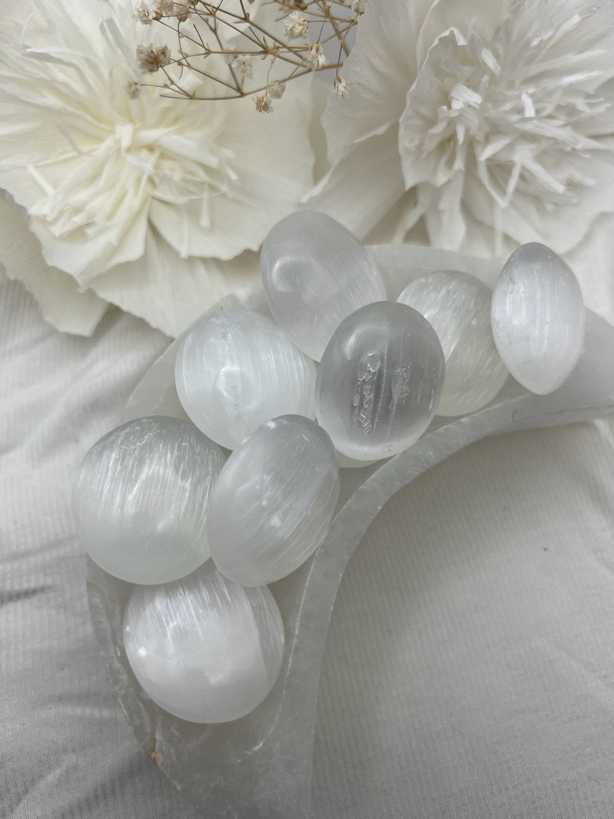 Witch's Way Selenite Palm Stone