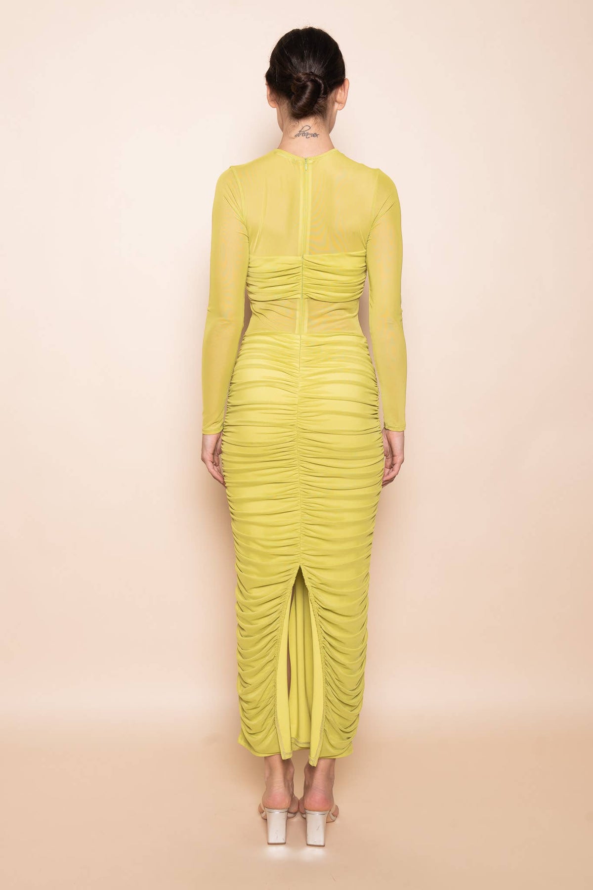 Fore Collection Ruched Body-con Maxi