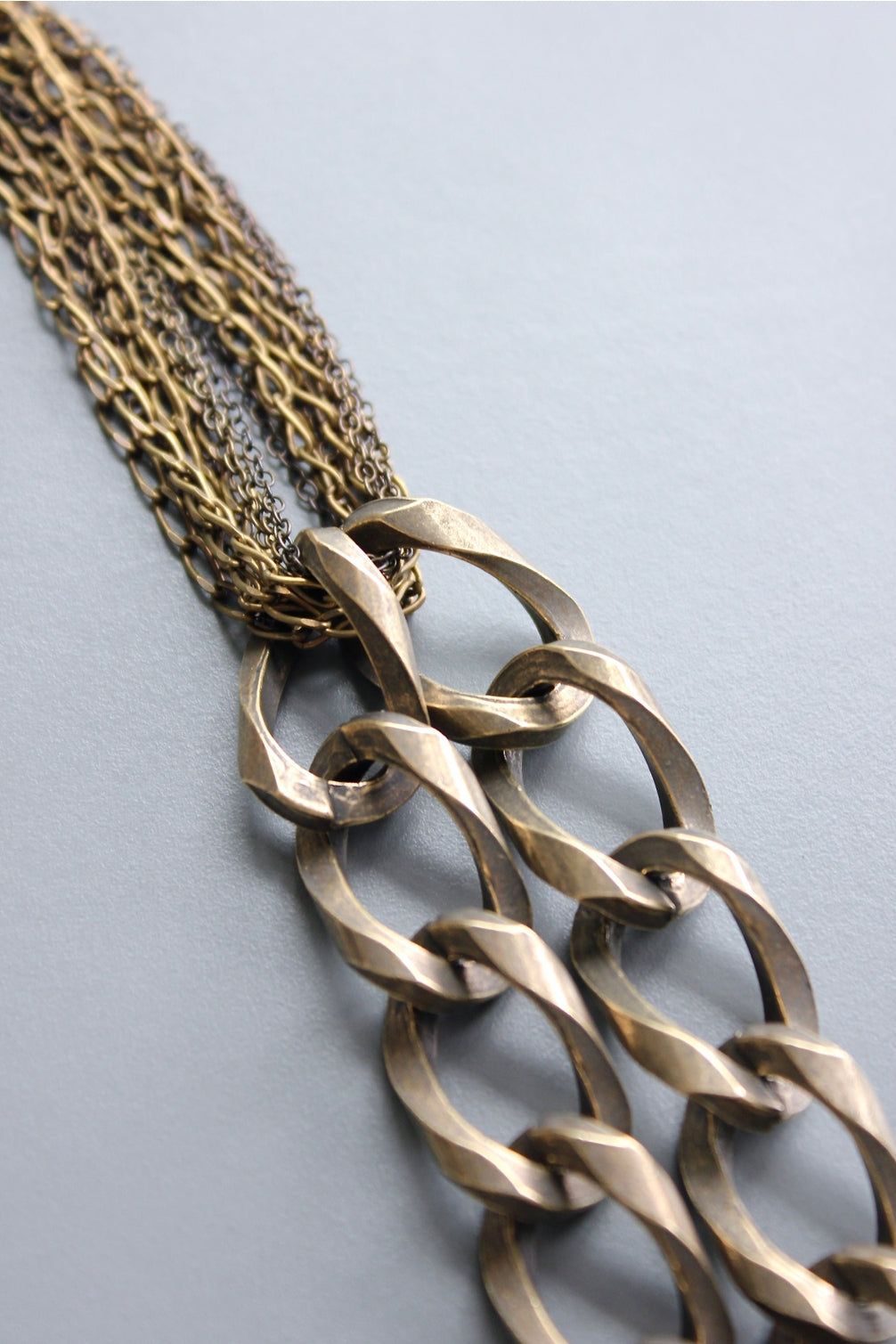 David Aubrey Oxidized Brass Necklace