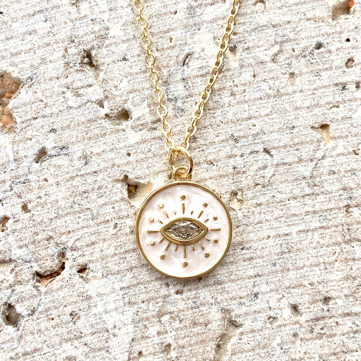 VB&CO Eye Enamel Necklace