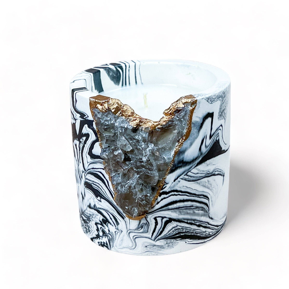 TB Fragrance Amber Saffron Geode Candle