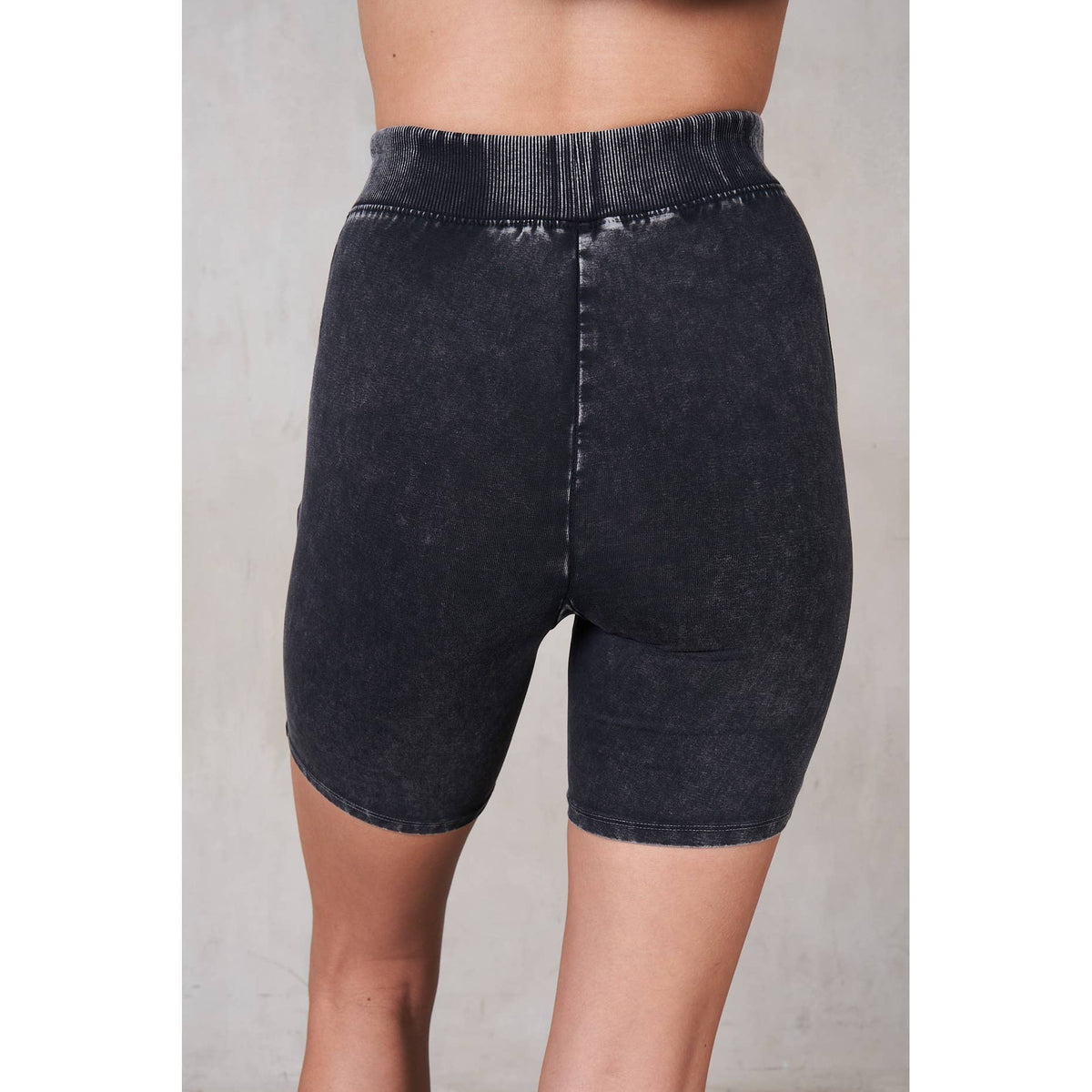 Maronie Mineral Washed Basic Bike Shorts