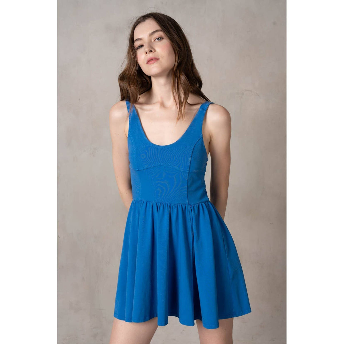 Maronie Cotton Jersey Flare Dress