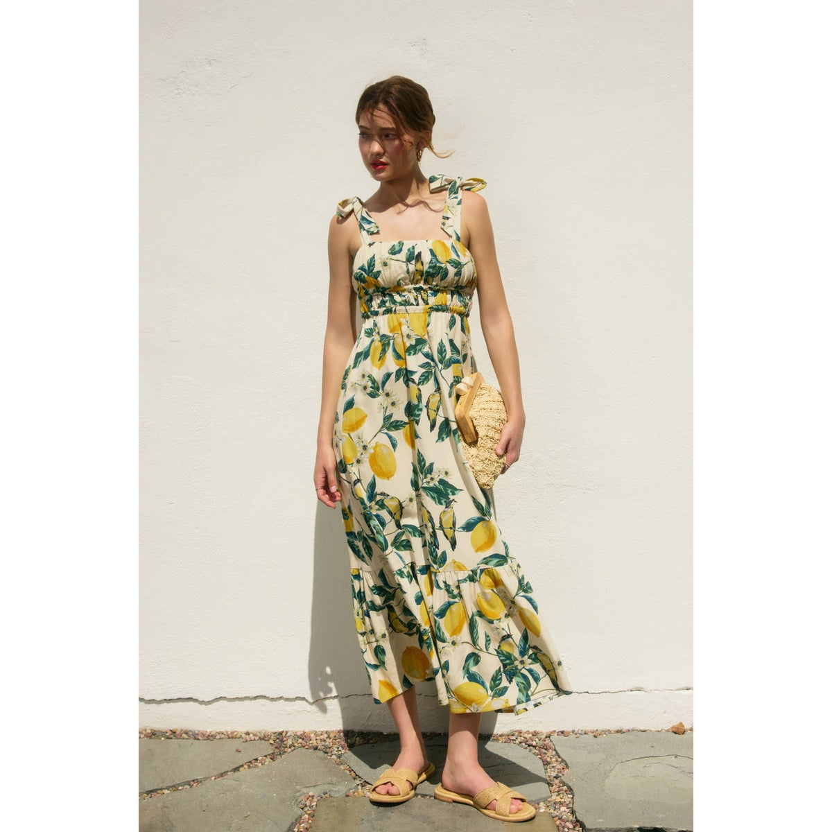 Dress Forum Vintage Lemonade Tie Maxi Dress