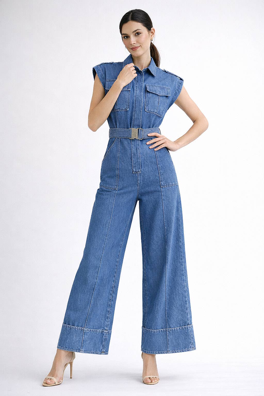 Endless Blu Denim Jumpsuit