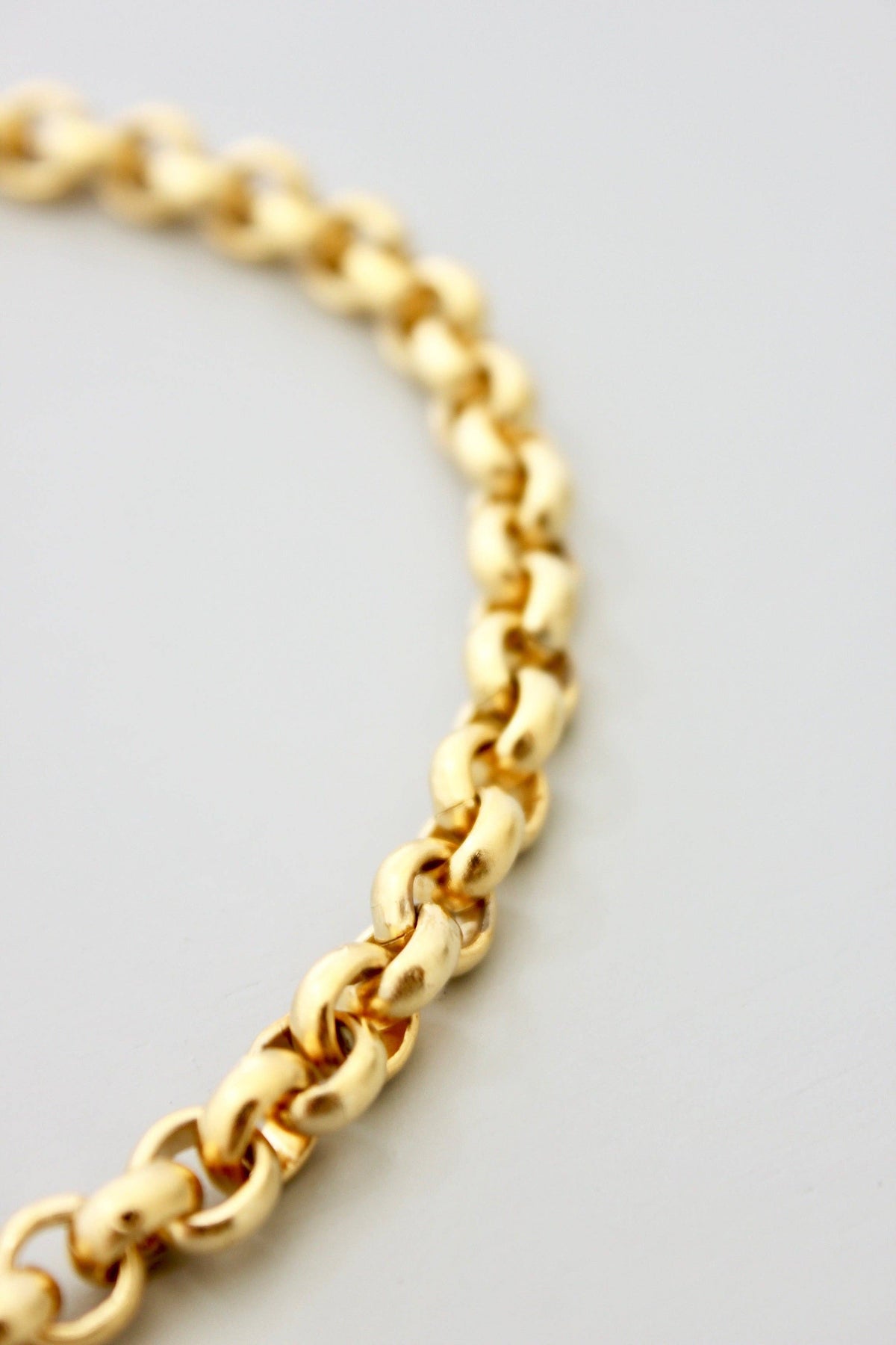 David Aubrey  18k matte gold chain bracelet