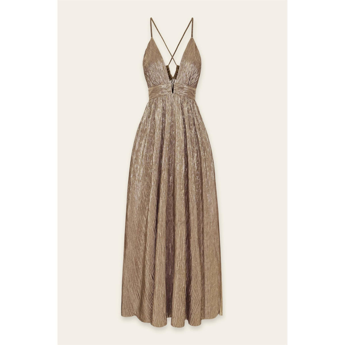 Dress Forum Gold Foiled Maxi Dress