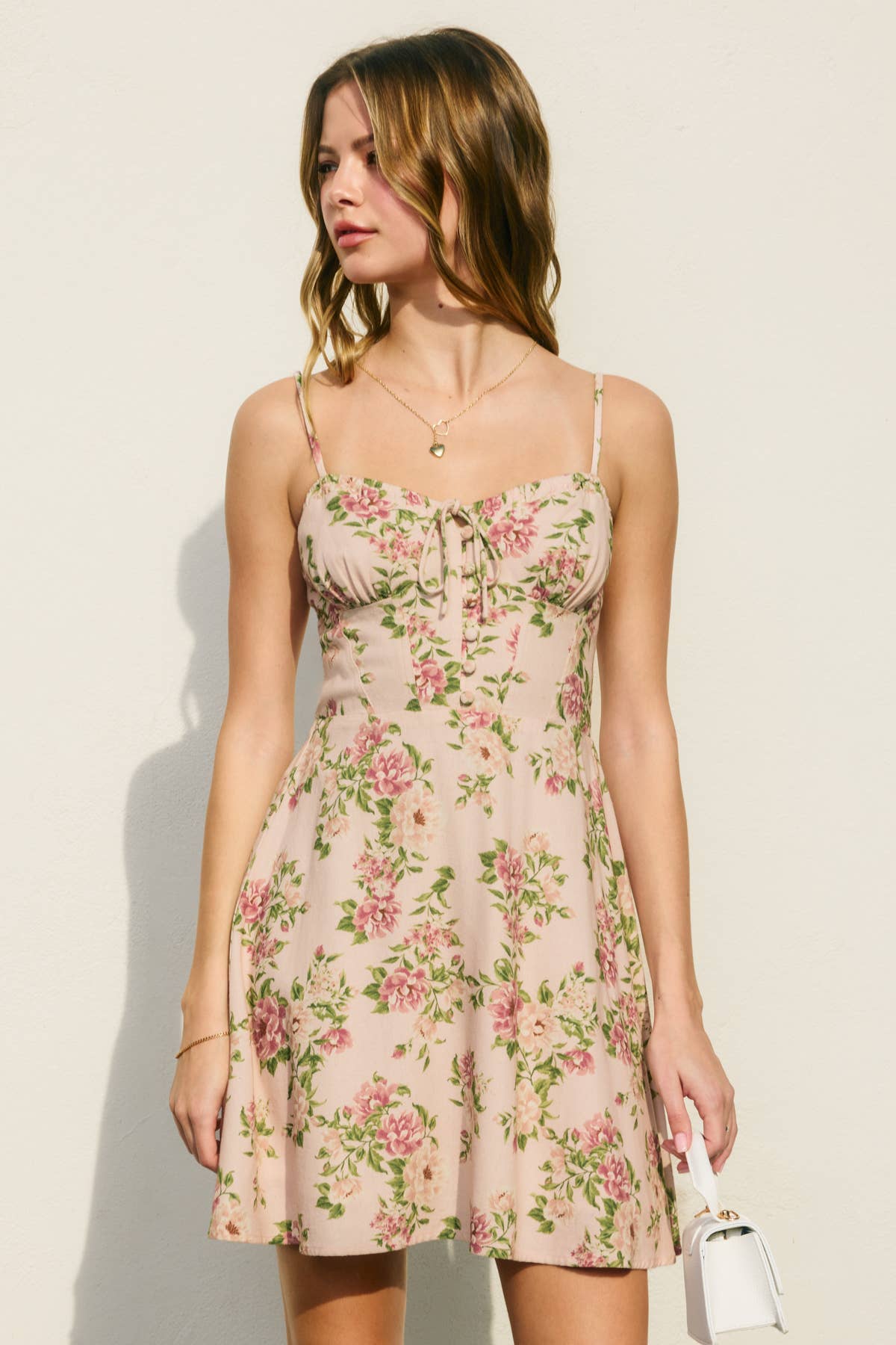Dress Forum Floral Sweetheart Corset Mini Dress