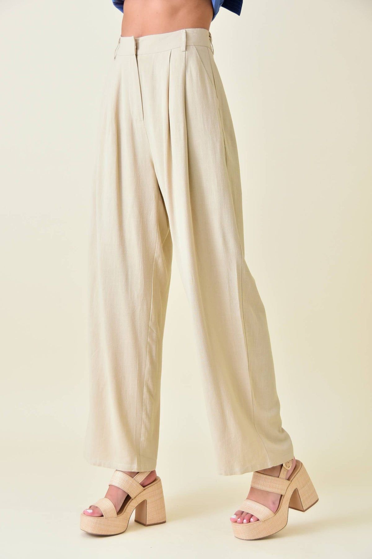 Fore Collection Linen Basic Trousers