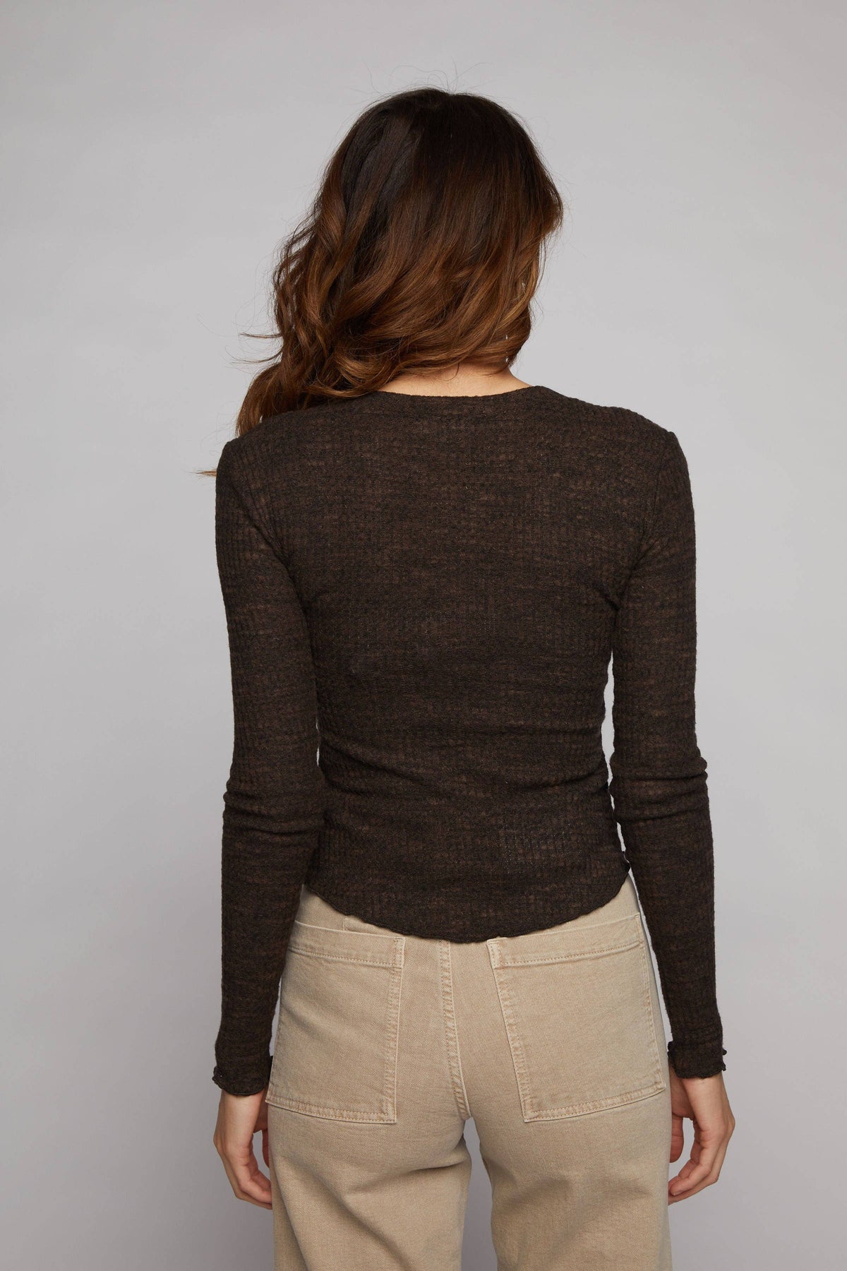 Sunday Ritual Almond Waffle Henley
