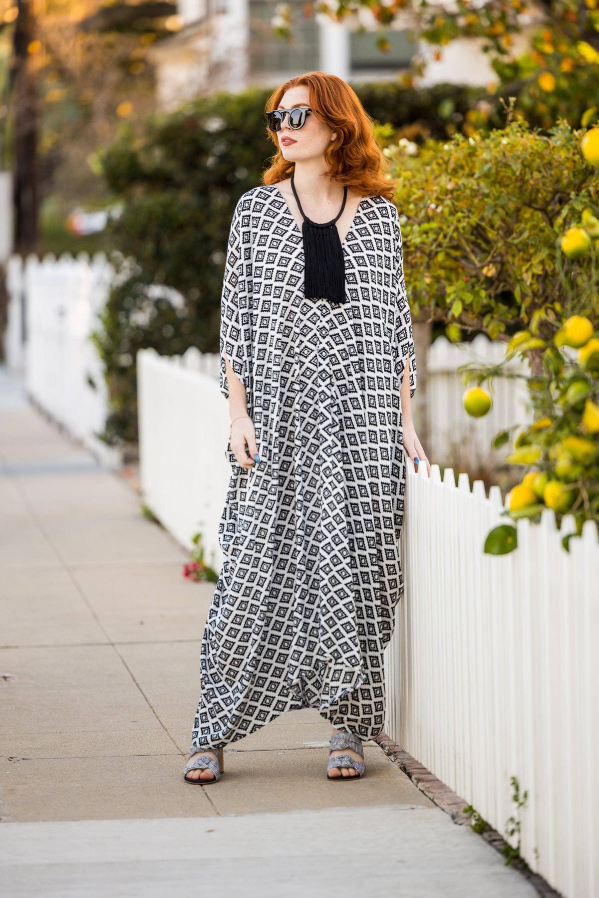 Jennafer Grace Hopi Eye Blanc Kaftan
